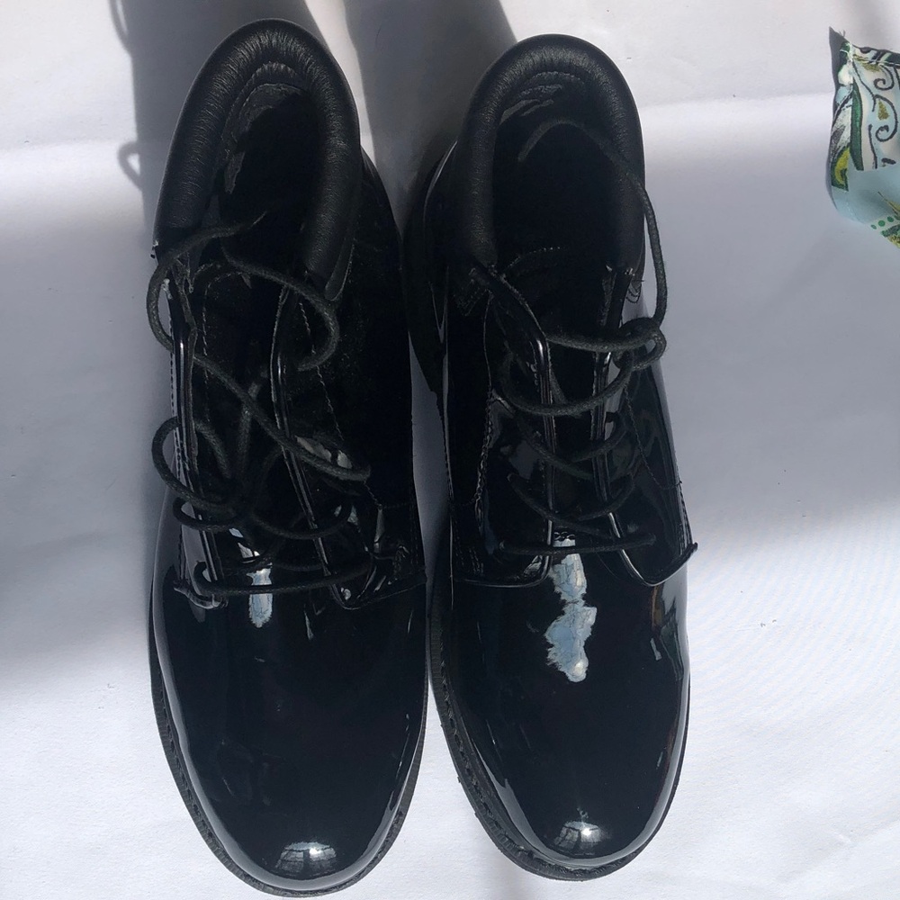 Rocky Glossy Black Chukka Boots